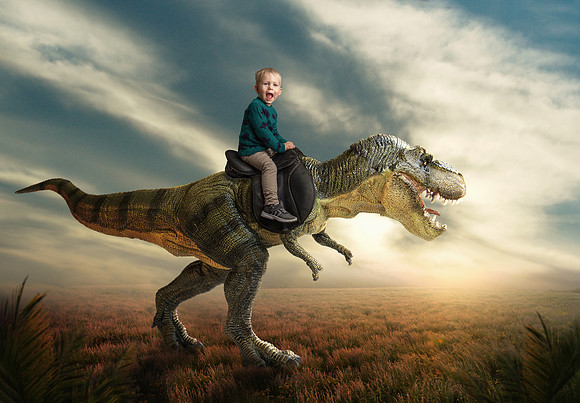 Dinosaur Digital Background by Tara Mapes